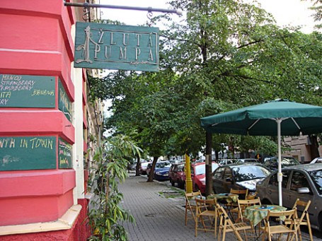 Žlutá pumpa - zahrádka